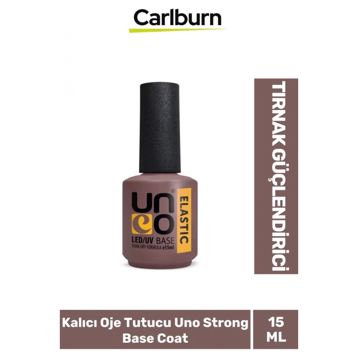 Tırnak Güçlendirici Elastik 48W Cihazlarda Kullanılan Kalıcı Oje Tutucu Uno Strong Base Coat 15 ml