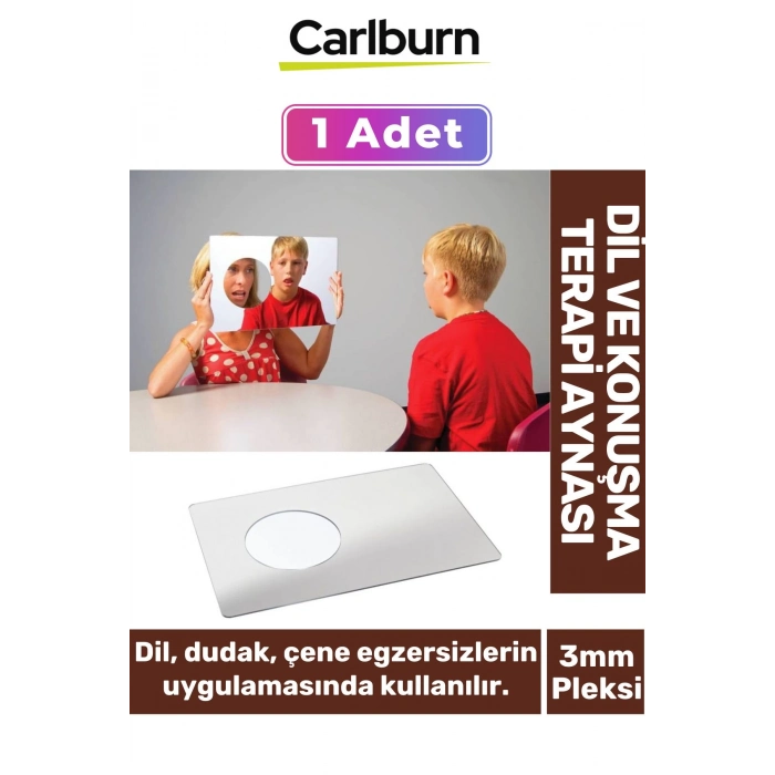 Özel Üretim Kırılmaya Karşı Dayanıklı 3mm Pleksi Oval Kenarlı Rehabilitasyon Dil Konuşma Terapi Ayna