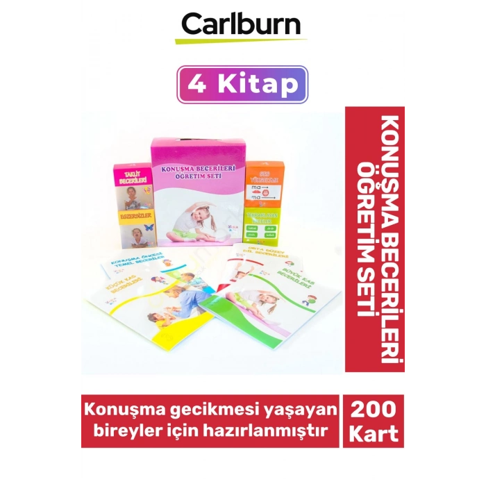 Kişisel Gelişim Rehabilitasyon Özel Çocuklar İçin Tepki Verdirici Konuşma Becerileri Öğretim Seti
