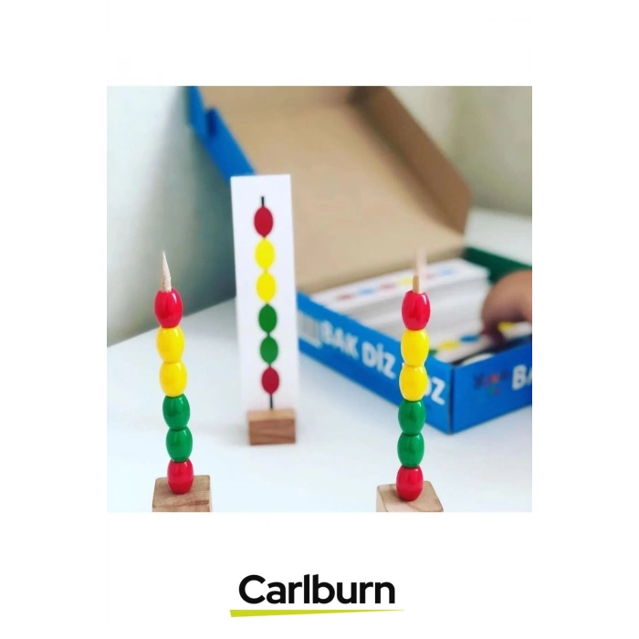 Kişisel Zeka Gelişimi Eğitici Şekiller İpe Dizme Boncuk Sıralama Dizme Speedy Bak Diz Boz