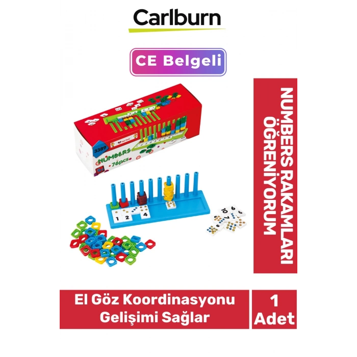 Zeka Geliştirici Eğitici Öğretici El Kası Geliştirme Okul Öncesi Rakamları Öğreniyorum Oyunu