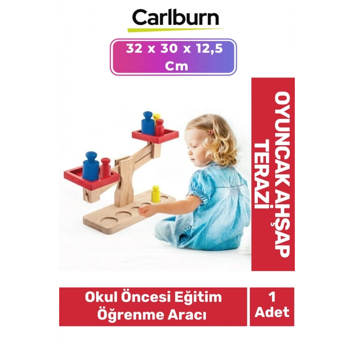 Algılama Kavrama Zeka Geliştirici Organizasyon Yeteneği Geliştirici Oyuncak Ahşap Terazi