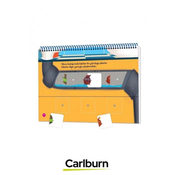 Şarkılı Sayfalı Eğitici Öğretici Telli Kakadan Ayrılma Cırt Cırtlı Tuvalet Eğitimi Etkinlik Kitabım