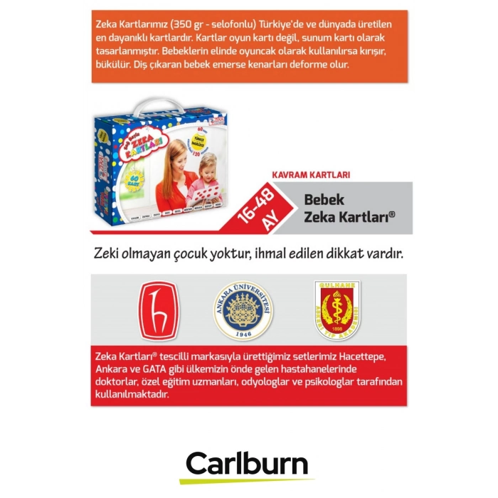 Zeka Eğitici Öğretici Dil Gelişim İşitsel Dikkat 6-48 Ay Konuşmayı Geliştiren Bebek Kavram Kartlar