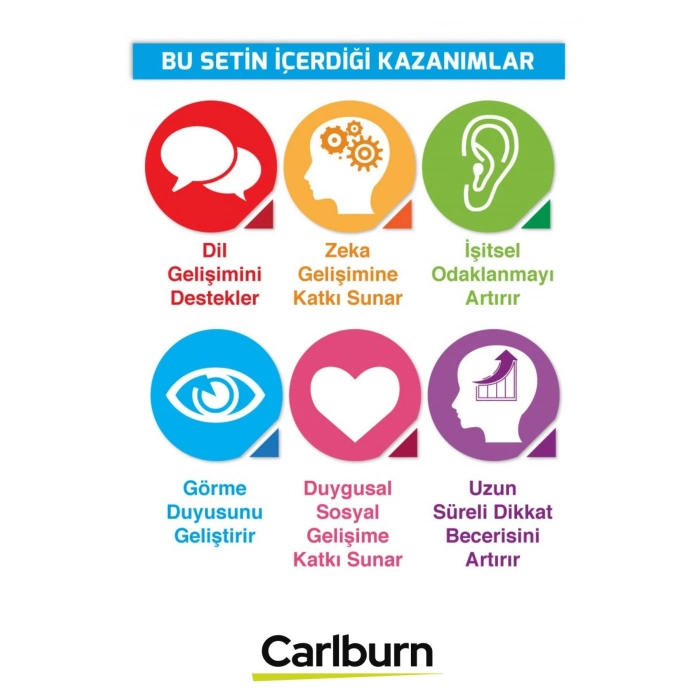Zeka Eğitici Öğretici Dil Gelişim İşitsel Dikkat 6-48 Ay Konuşmayı Geliştiren Bebek Kavram Kartlar