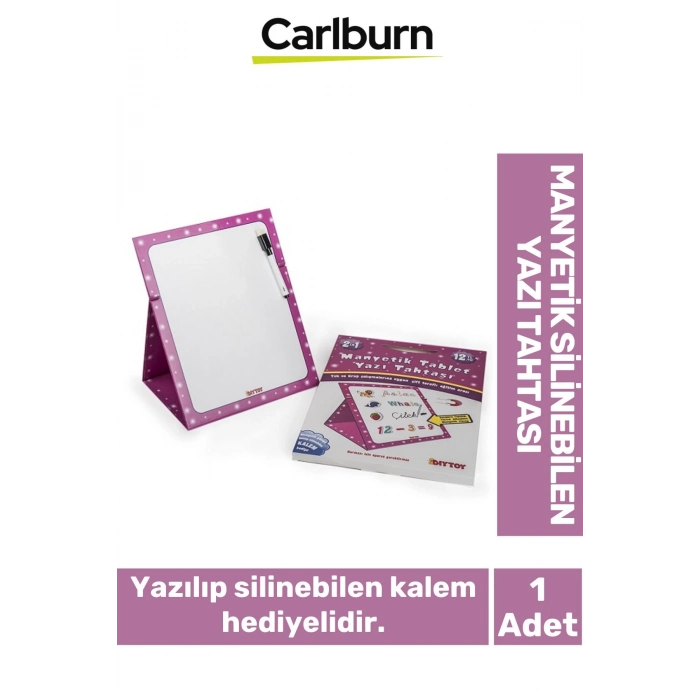Çizgisiz Katlanabilir Çift Taraflı Stand Manyetik Yazıp Silinebilen Kalem Yazı Tahtası 24x30 cm