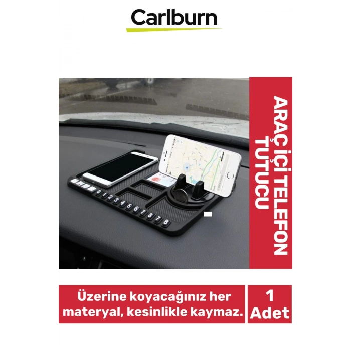 Özel Üretim Kaydırmaz Numaratör Çizdirmez Çok Fonksiyonlu Araç İçi Torpido Telefon Tutucu