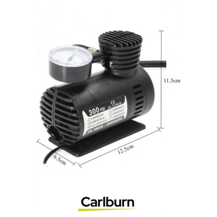 10 Litre Hava Hacimli Araç Çakmak Soketi İle Çalışan Lastik 12V 300 PSI Taşınabilir Hava Kompresörü