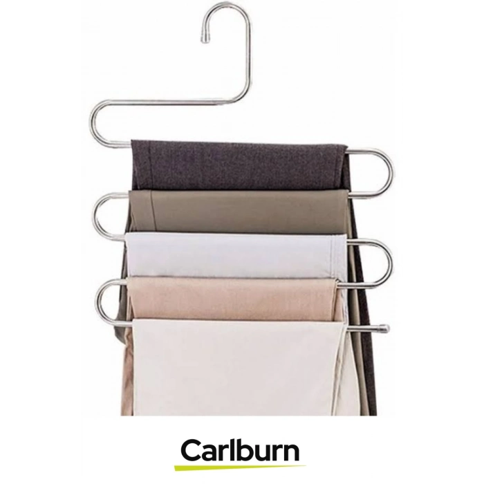 Özel Üretim Uzun Ömürlü Yer Tasarrufu Sağlayan Düzenleyici Organizer Paslanmaz Krom Pantolon Askısı