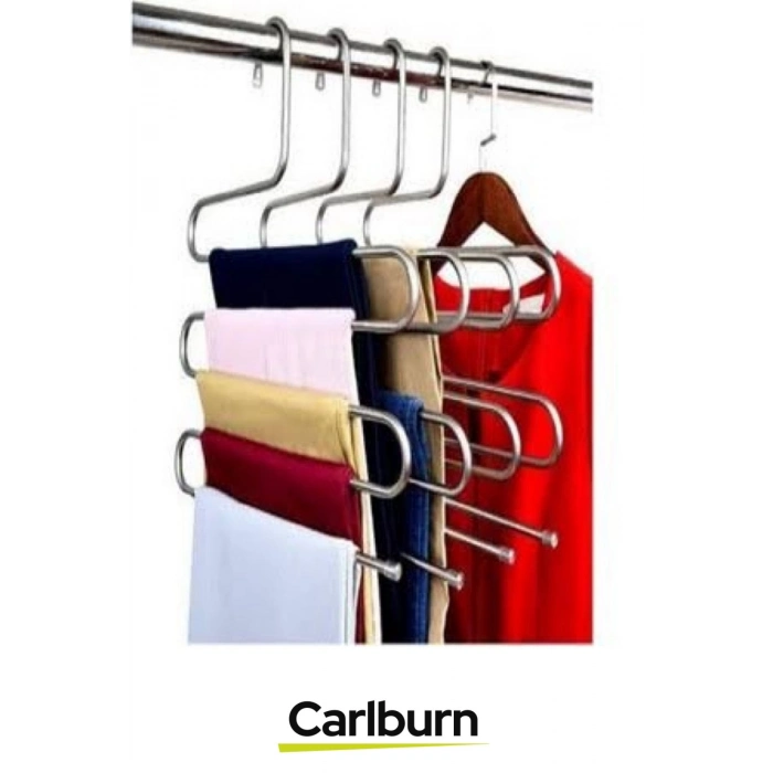 Özel Üretim Uzun Ömürlü Yer Tasarrufu Sağlayan Düzenleyici Organizer Paslanmaz Krom Pantolon Askısı