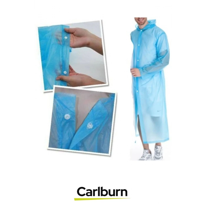 Özel Üretim Kullan At Su Geçirmez Sızdırmaz 0,2mm Kalınlık Tek Kullanımlık 10 Adet Yağmurluk