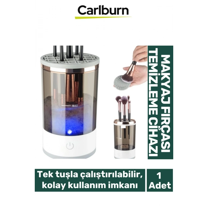 Özel Üretim Usb Şarjlı Hızlı Nazik Temizleyen Zarar Vermez Elektrikli Makyaj Fırçası Temizleyici