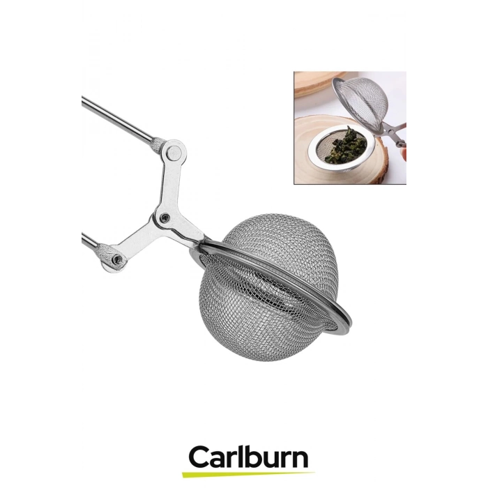 Yüksek Kaliteli Paslanmaz Çelik Dayanıklı İnce Delik Geniş Kulp Bitki Çayı Demleme Süzgeci 2 Adet