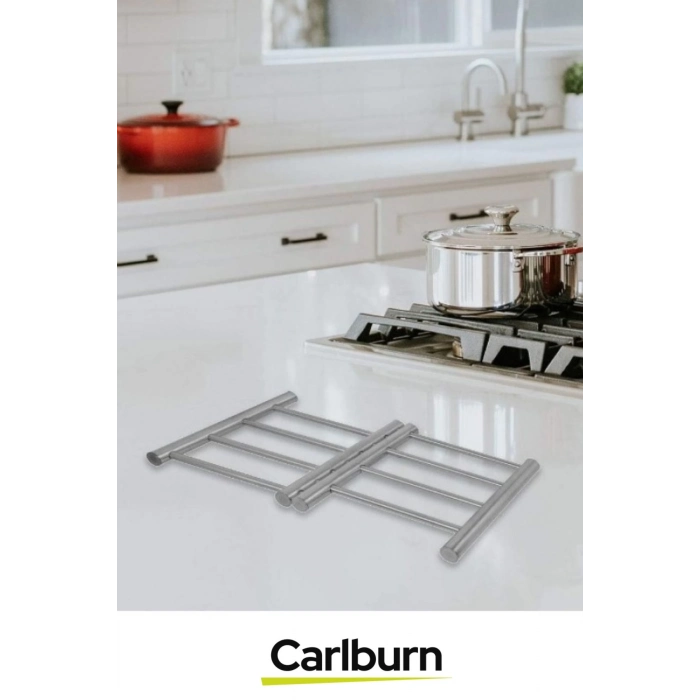 Yüksek Isıya Dayanıklı Mutfak Masa Şık İşlevsel Pratik Koruyucu Paslanmaz Çelik Açılabilir Nihale