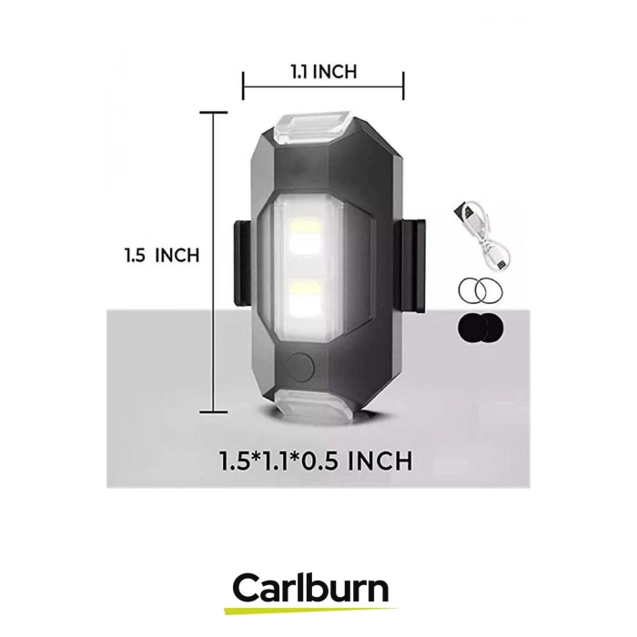 Uzun Süre Dayanıklı Minyatür Usb Şarjlı Bisiklet Motorsiklet Drone Flaşör Led İkaz Lambası 7 Renkli