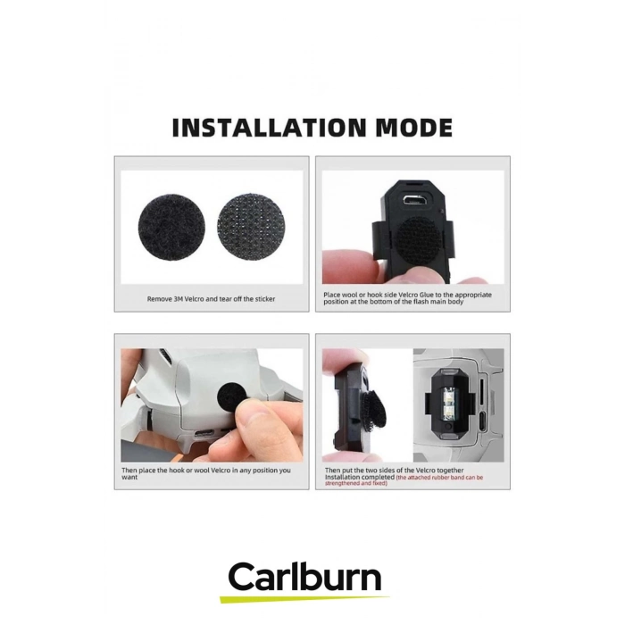 Uzun Süre Dayanıklı Minyatür Usb Şarjlı Bisiklet Motorsiklet Drone Flaşör Led İkaz Lambası 7 Renkli