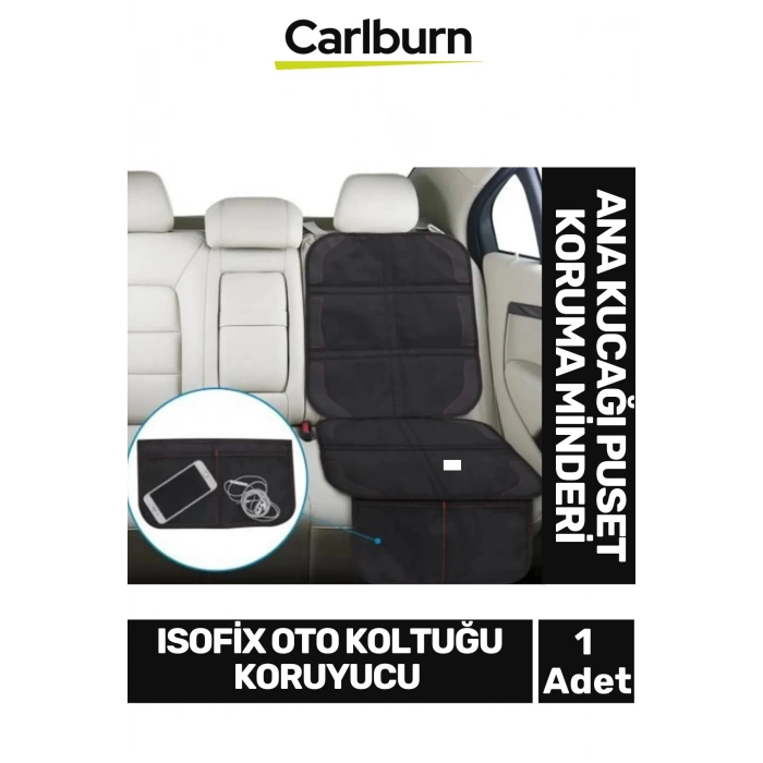 Su Geçirmez İsofix Girişli Oto Çocuk Koltuğu Koruyucu Kılıfı Ana Kucağı Puset Koruma Koltuk Minderi
