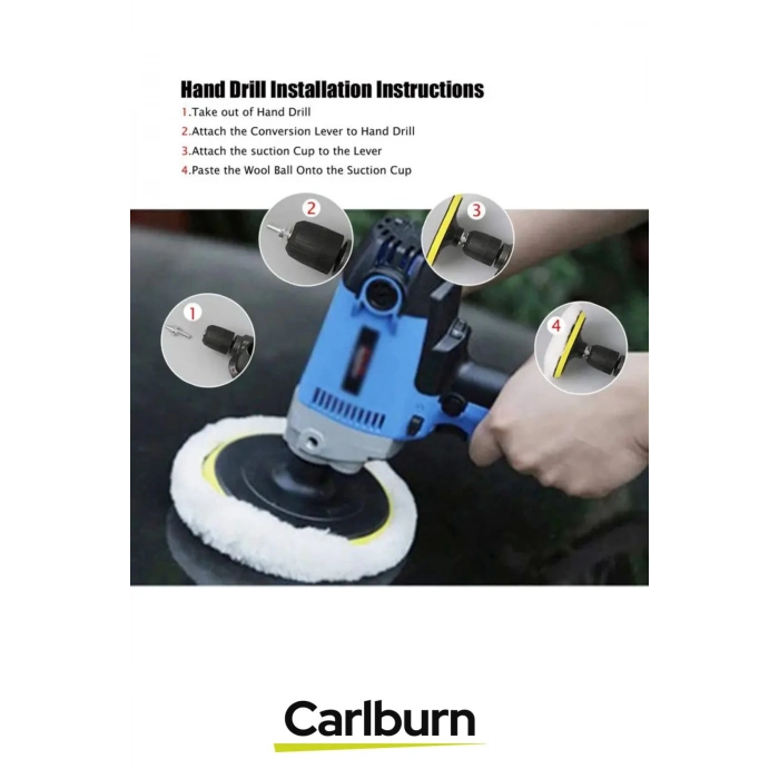 Özel Üretim Pürüzsüz Yüzey Sağlayan Parlatıcı Etkili 3 Yün Keçeli Pasta Cila Başlıklı Araba Seti