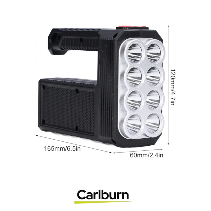 Dayanıklı Abs Plastik Su Geçirmez Uzun Ömürlü 18650 Lityum Pilli Güneş Enerjili Kamp Balık Av Feneri