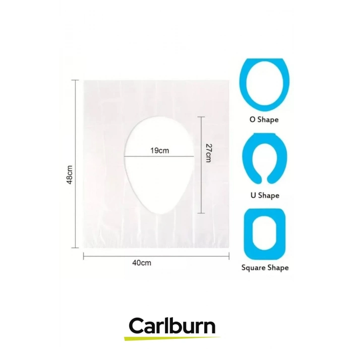 Seyahat Restaurant Avm Halka Açık Tuvalet Wc Hijyenik Tek Kullanımlık Klozet Kapağı Poşeti 50 Adet