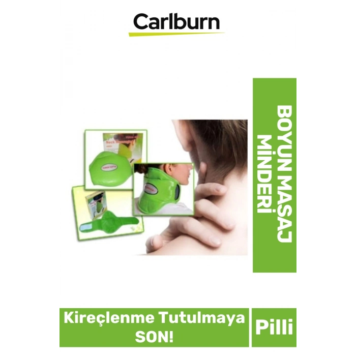 Kas Dinlendirici Kan Dolaşımı Hızlandırıcı Rahatlık Pilli Boyun Omuz Masaj Minderi