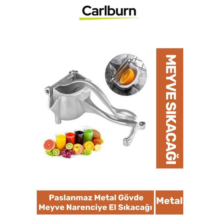 Özel Üretim Dayanıklı Paslanmaz Sağlam Metal Gövde Meyve Narenciye El Sıkacağı