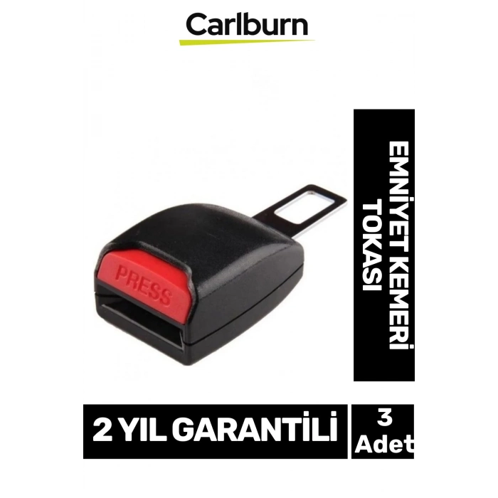 Özel Üretim Her Araca Uyumlu Ötme Ses Engelleyici Emniyet Kemer Toka Aparatı - 3 Adet