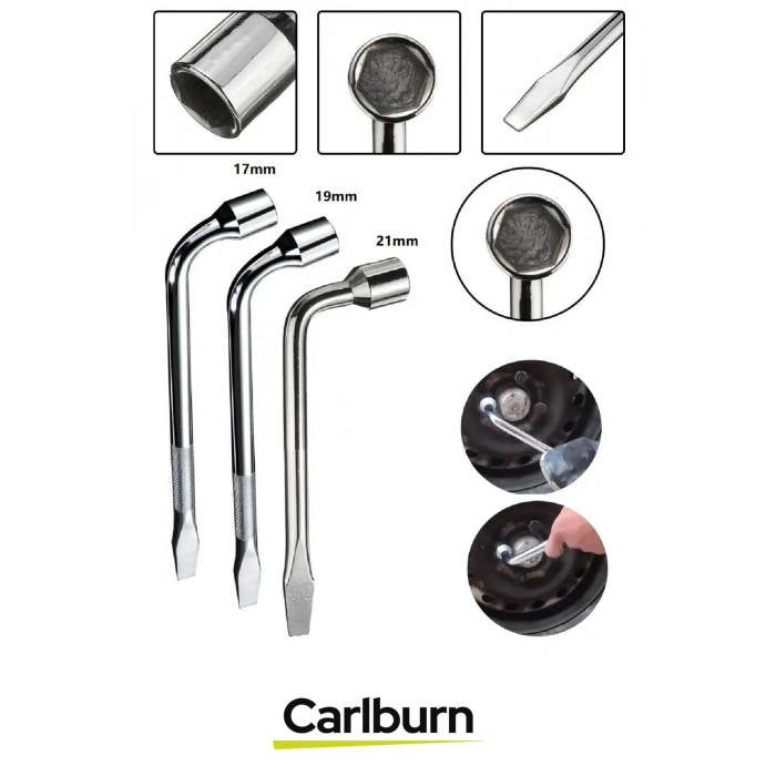 Garantili İstavroz Çelik 1.Kalite Nikelajlı 17mm Numara Bijon Sökme Anahtarı Tek Kol Pipo