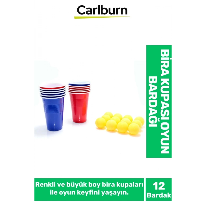Özel Üretim Eğlenceli Özel Gün Beer Pong Renkli Büyük 12 Karton Bira Kupası 12 Toplu Oyun Bardağı