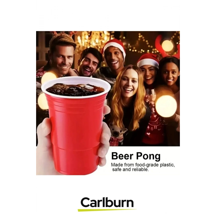 Özel Üretim Eğlenceli Özel Gün Beer Pong Renkli Büyük 12 Karton Bira Kupası 12 Toplu Oyun Bardağı