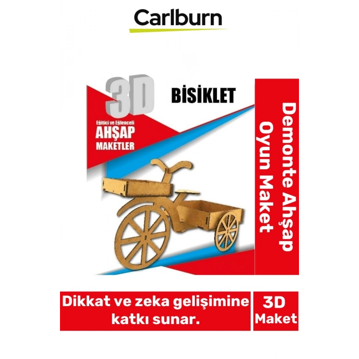 3 Boyut Eğitici Öğretici Zeka Geliştirici Boyanabilir Ebeveyn Çocuk Puzzle Demonte Ahşap Oyun Maket