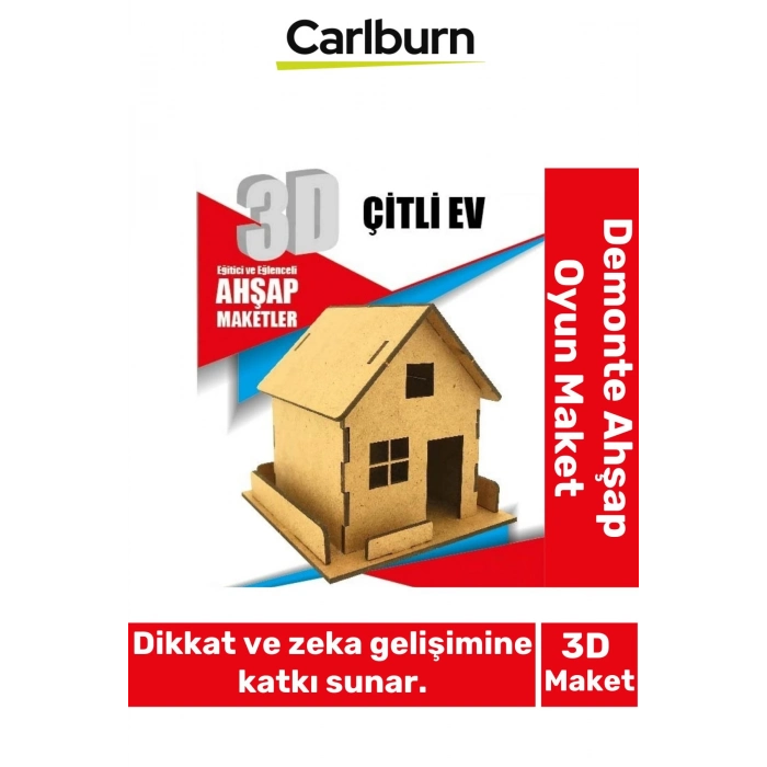 3 Boyut Eğitici Öğretici Zeka Geliştirici Boyanabilir Ebeveyn Çocuk Puzzle Demonte Ahşap Oyun Maket