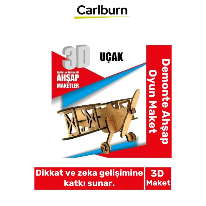 3 Boyut Eğitici Öğretici Zeka Geliştirici Boyanabilir Ebeveyn Çocuk Puzzle Demonte Ahşap Oyun Maket
