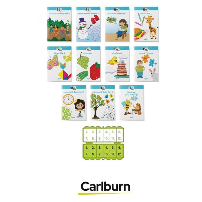 Özel Üretim Eğitici Öğretici Zeka Geliştirici Okul Çocuk Anne Görsel ve İşitsel Dikkat Seti 7-8 Yaş
