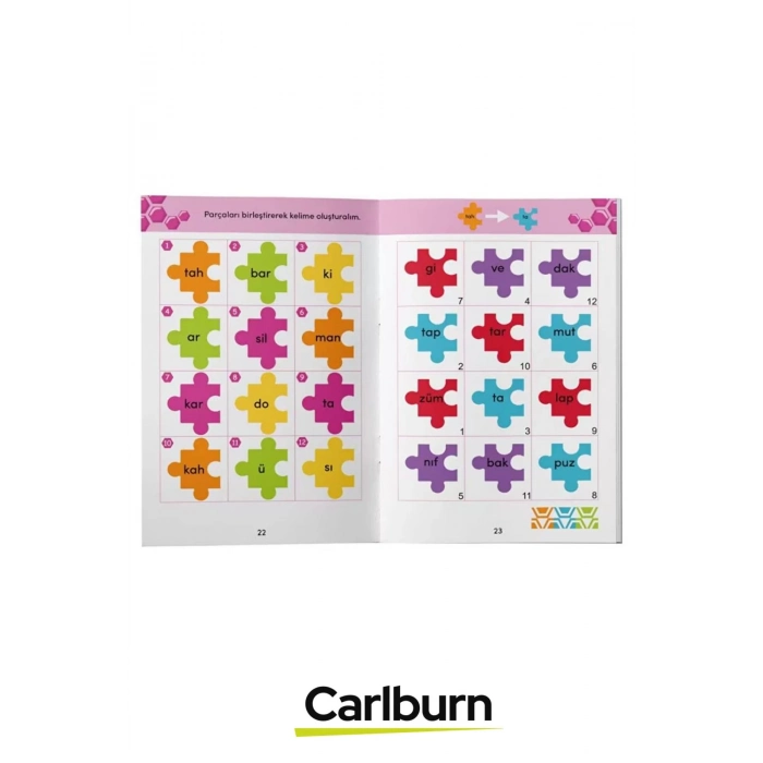 Özel Üretim Eğitici Öğretici Zeka Geliştirici Okul Çocuk Anne Görsel ve İşitsel Dikkat Seti 7-8 Yaş