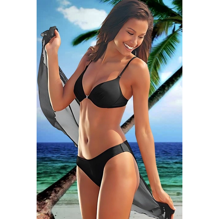 Yeni Sezon Bağlamalı İç Gösteren Transparan Kısa Tül Yazlık Mayo Üstüne 3 Renk Pareo Plaj Elbisesi