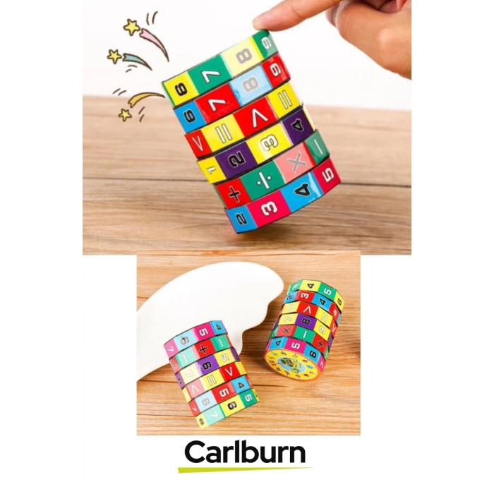 Özel Üretim Eğitici Zeka Geliştirici Öğretici Sağlam Plastik Renkli Temel Matematik Küpü