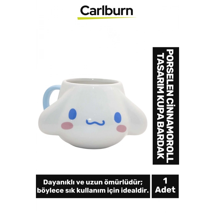 Özel Tasarım Dekoratif Şık Hediyelik Porselen Cinnamoroll Tasarım Kupa Bardak 9*13 Cm