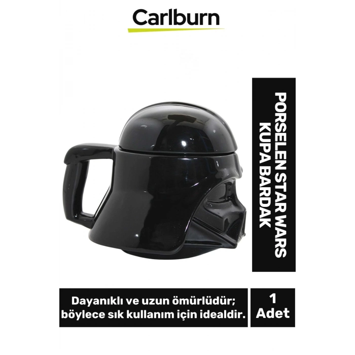 Özel Tasarım Dekoratif Şık Hediyelik Porselen Star Wars Kupa Bardak 13*18 Cm