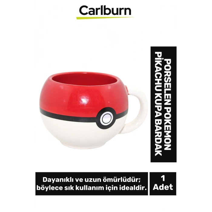 Özel Tasarım Dekoratif Şık Hediyelik Porselen Pokemon Pikachu Kupa Bardak 8*13 Cm