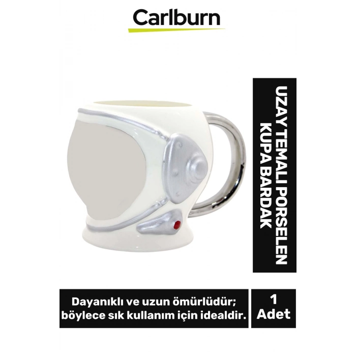 Özel Tasarım Dekoratif Şık Hediyelik Sevgili Arkadaş Uzay Temalı Porselen Kupa Bardak 11*15 Cm