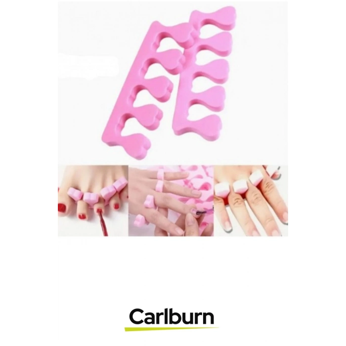 Özel Üretim Yumuşak Esnek Oje Bulaştırmaz Parmak Ayırıcı Sünger Manikür Pedikür Aparatı 5 Adet