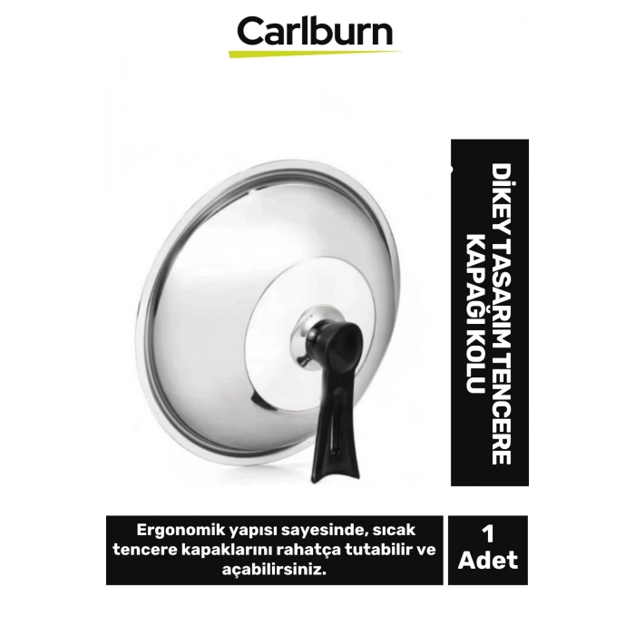 Özel Üretim Ergonomik Yapılı Isıya Dayanıklı Şık Rahat Mutfak Dikey Tasarım Tencere Kapağı Kolu