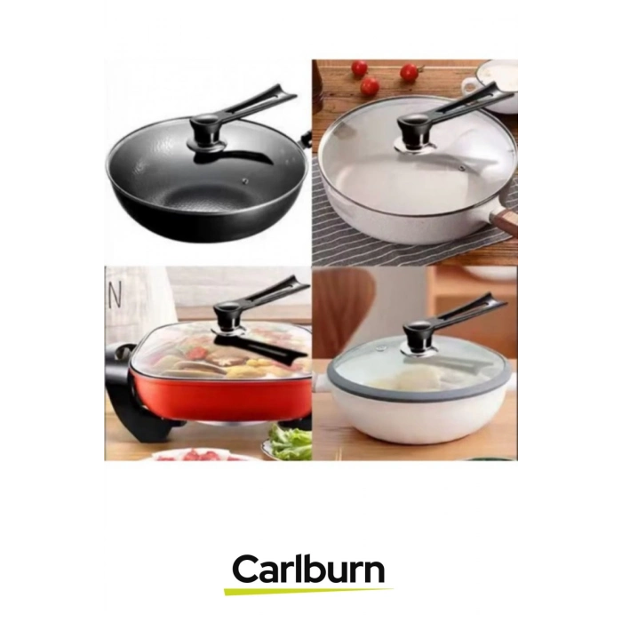 Özel Üretim Ergonomik Yapılı Isıya Dayanıklı Şık Rahat Mutfak Dikey Tasarım Tencere Kapağı Kolu