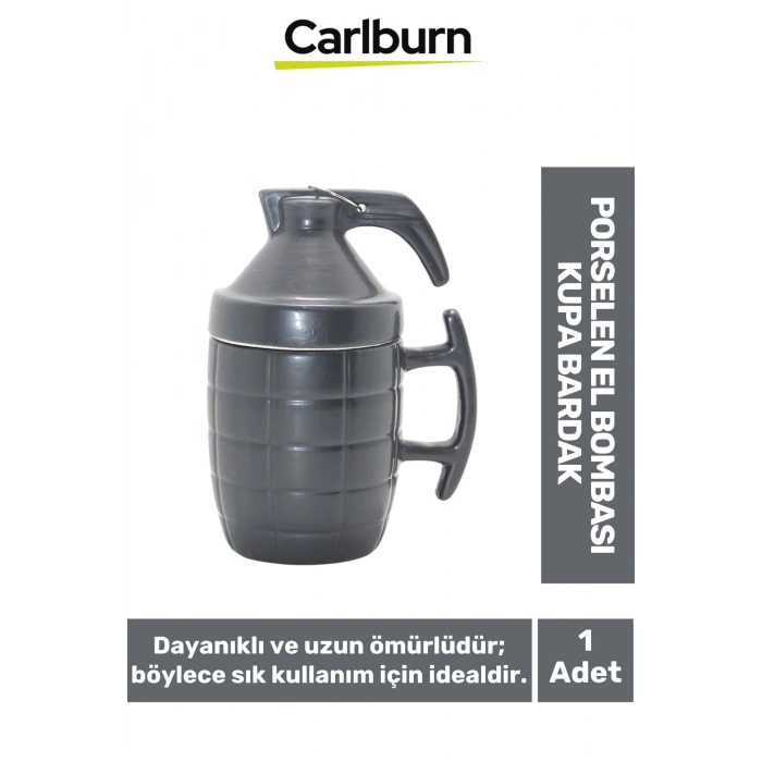 Özel Tasarım Dekoratif Şık Hediyelik Sevgili Arkadaş Porselen El Bombası Kupa Bardak 15*11 Cm