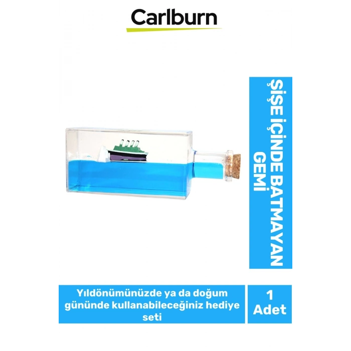 Özel Tasarım Aşk Batmayan Gemi Yıl Dönümü Kız Arkadaş Doğum Günü Hediye Sevgiliye Akvaryum 17*6 Cm