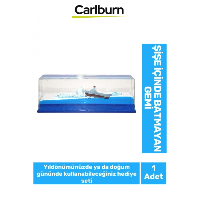 Özel Tasarım Aşk Batmayan Gemi Yıl Dönümü Kız Arkadaş Doğum Günü Hediye Sevgiliye Akvaryum 17*6 Cm