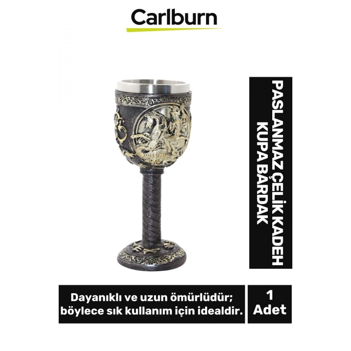 Özel Tasarım Dekoratif Şık Hediyelik Sevgili Arkadaş Paslanmaz Çelik Kupa Bardak 19*7 Cm