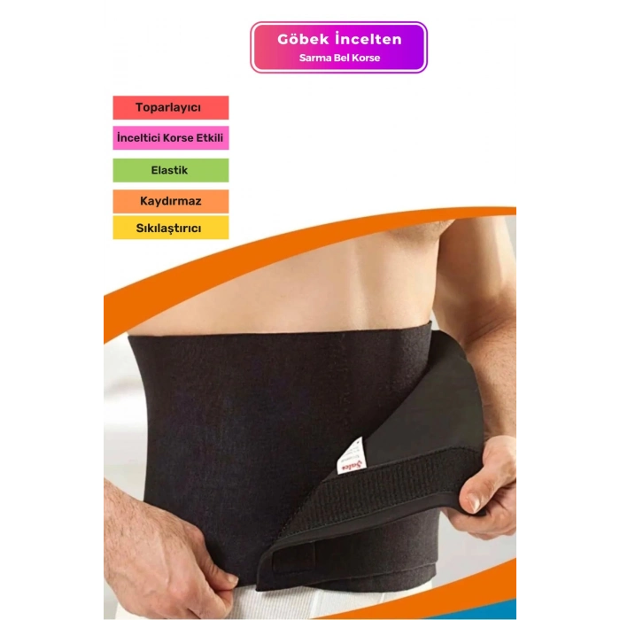 Özel Üretim Neopren Göbek İncelten Terleten Yağ Yakımına Yardımcı Sauna Etkili Termal Bel Kemeri