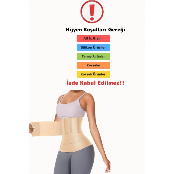 Özel Üretim Neopren Göbek İncelten Terleten Yağ Yakımına Yardımcı Sauna Etkili Termal Bel Kemeri